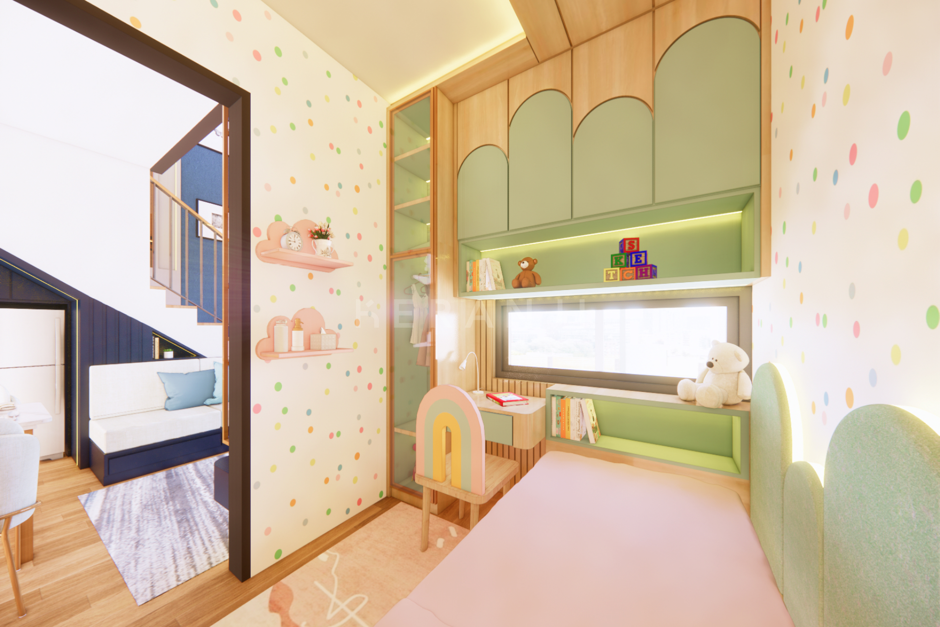 Metland Cibitung Tipe 51 Kids Bedroom
